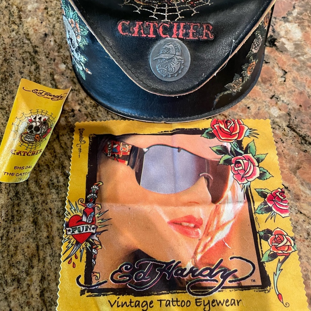 Ed Hardy Black and Red Women's Glasses